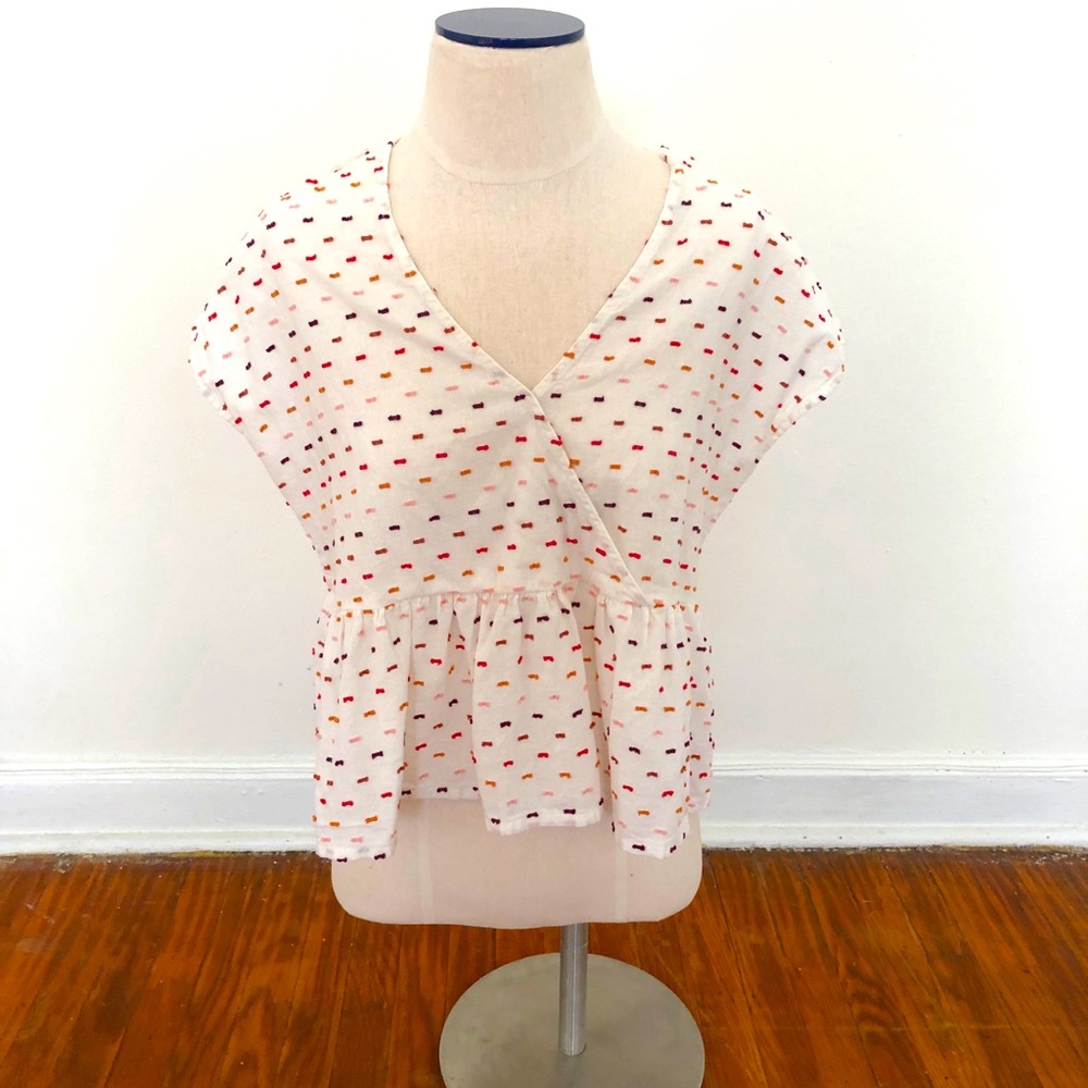 Madewell peplum top